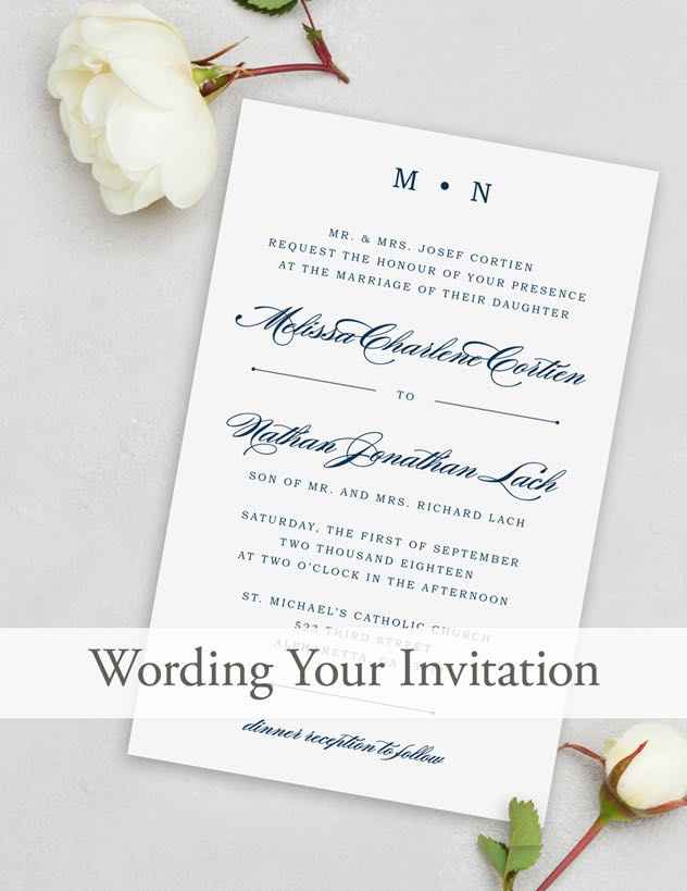 Invitation Wording - 1