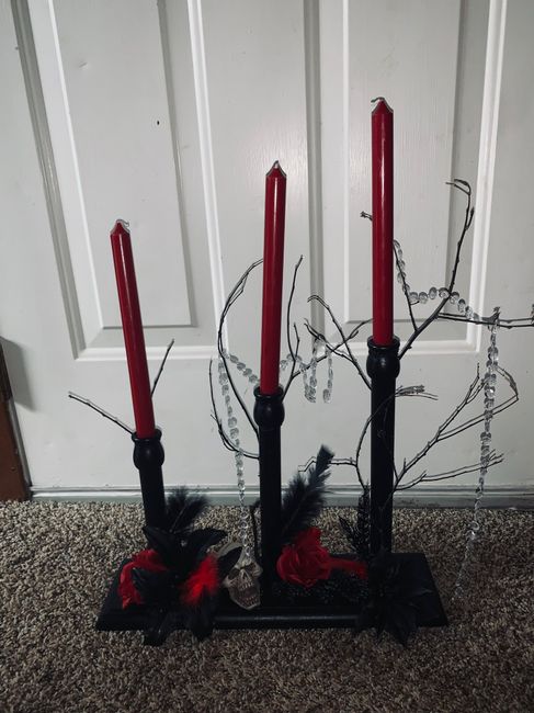 Check out my diy gothic decor September 13th wedding 3