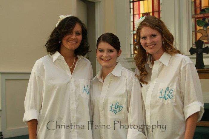 Oversized Men's Monogrammed Shirts for BMs?
