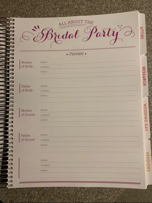 My Wedding Planner book arrived! 6