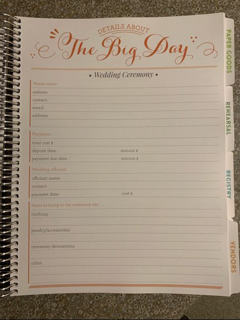 My Wedding Planner book arrived! 9