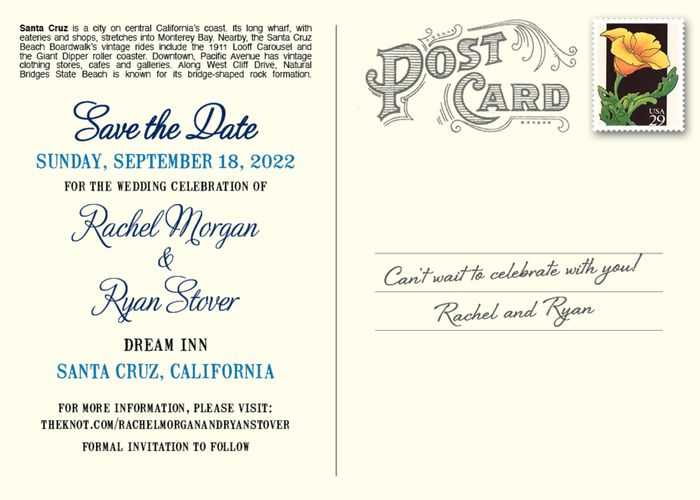 Check out our Save the Dates! 2