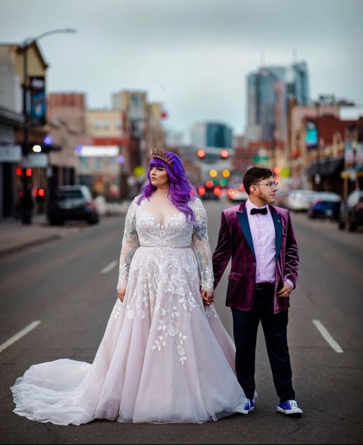 Tattooed bride in the Hayley gown! 5