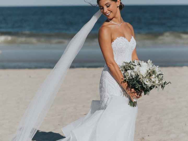 a long veil on the beach might be it! - 1