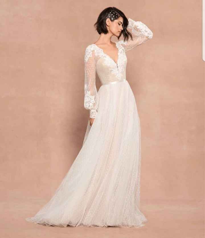 Hayley paige striped wedding gown price top