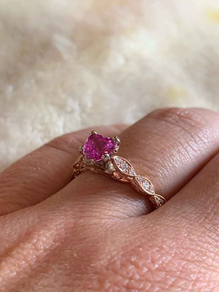 i want to see your engagement rings! - 2