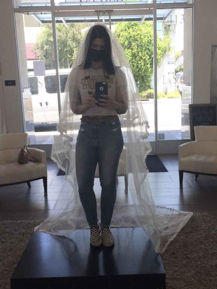 i picked up my veil today!  Things are feeling real! - 1