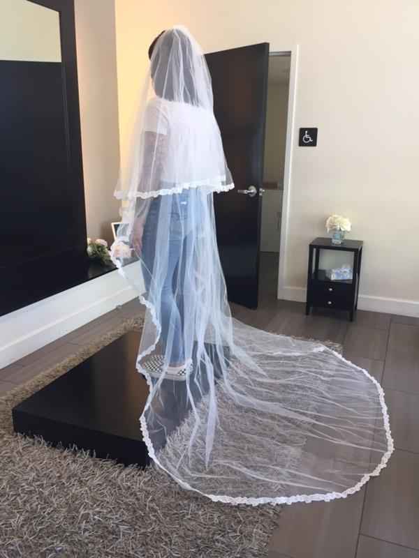 i picked up my veil today!  Things are feeling real! - 2
