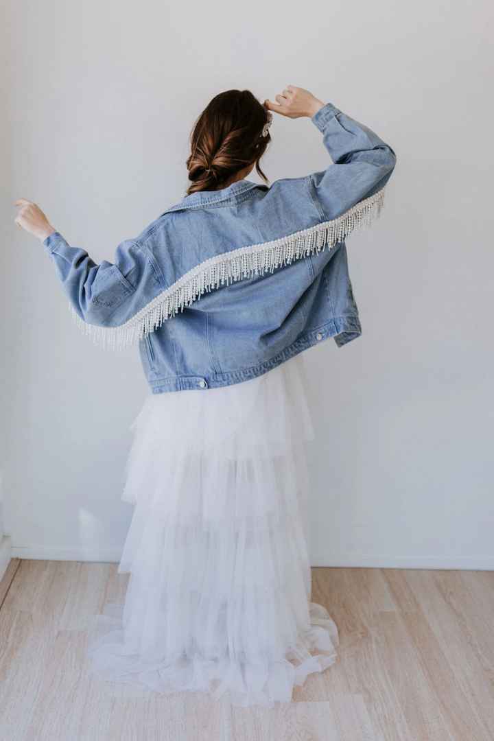 Bridal denim jacket for the Big Day… - 4