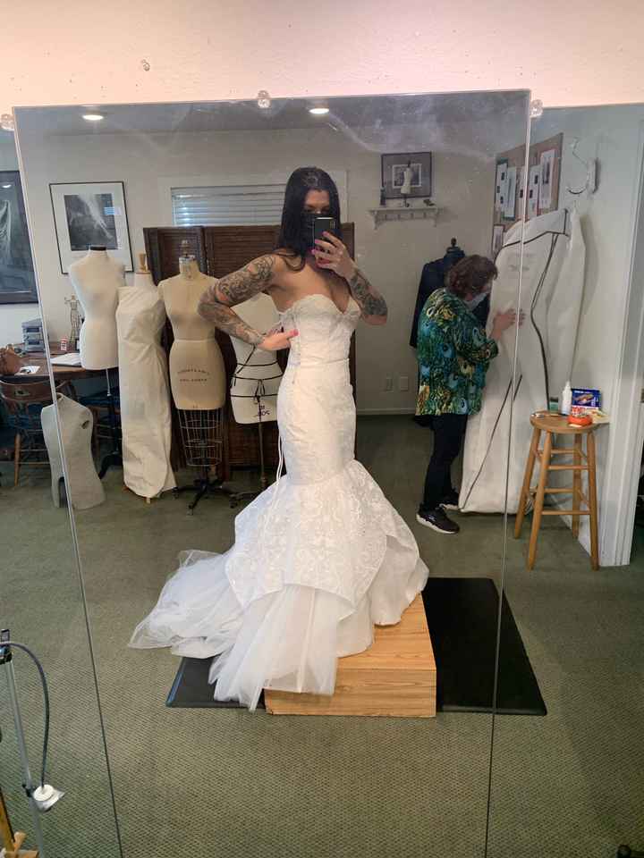 Second guessing sales wedding dress