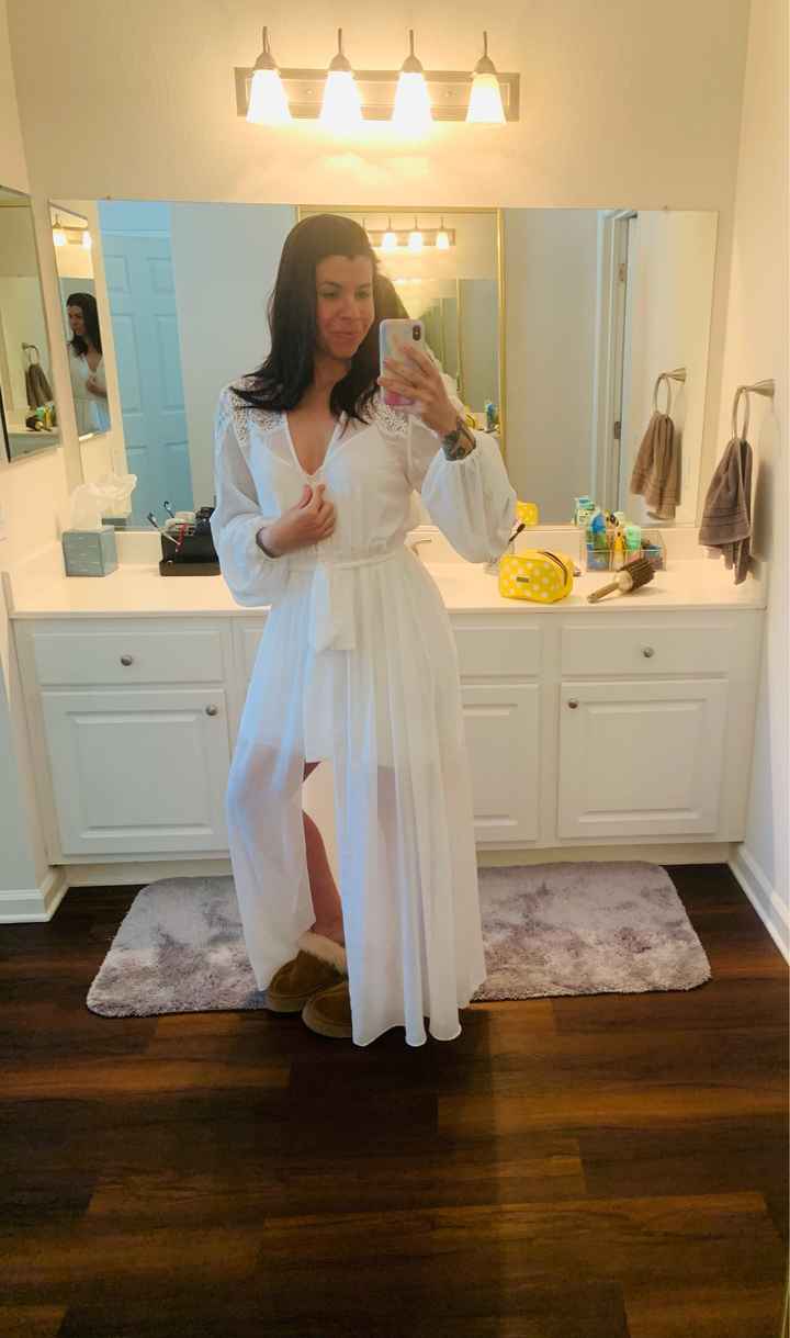 My Bridal “getting ready” robe is here! - 1