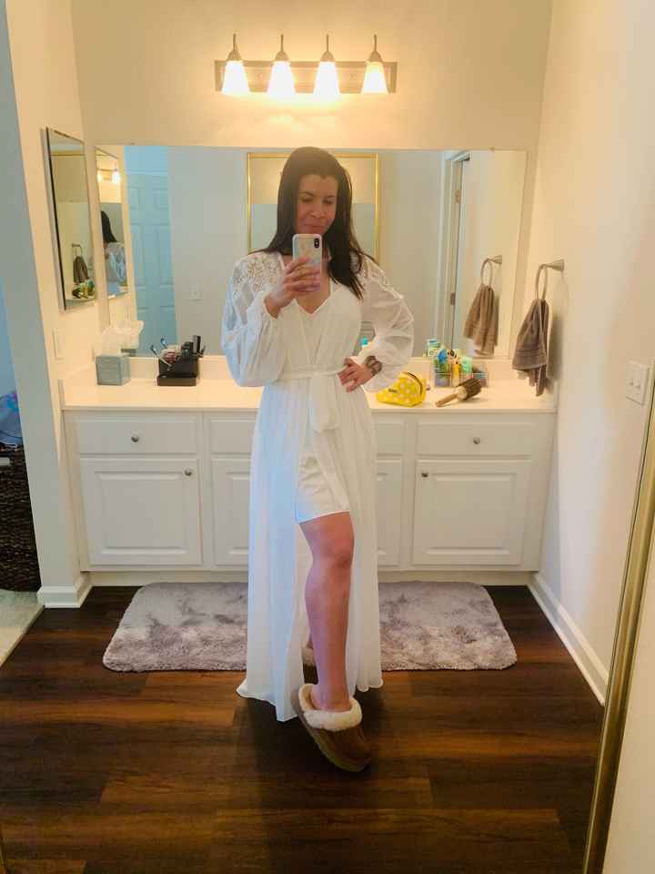 My Bridal “getting ready” robe is here! - 2