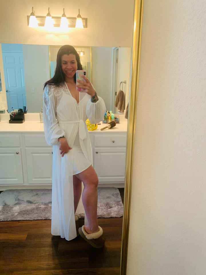 My Bridal “getting ready” robe is here! - 7