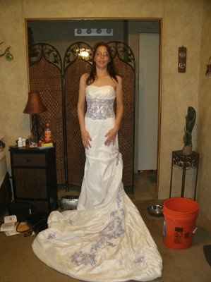 What makes a girl smile again? Dress and Rings:)