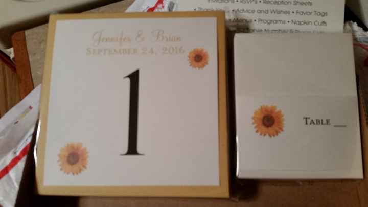Table numbers!