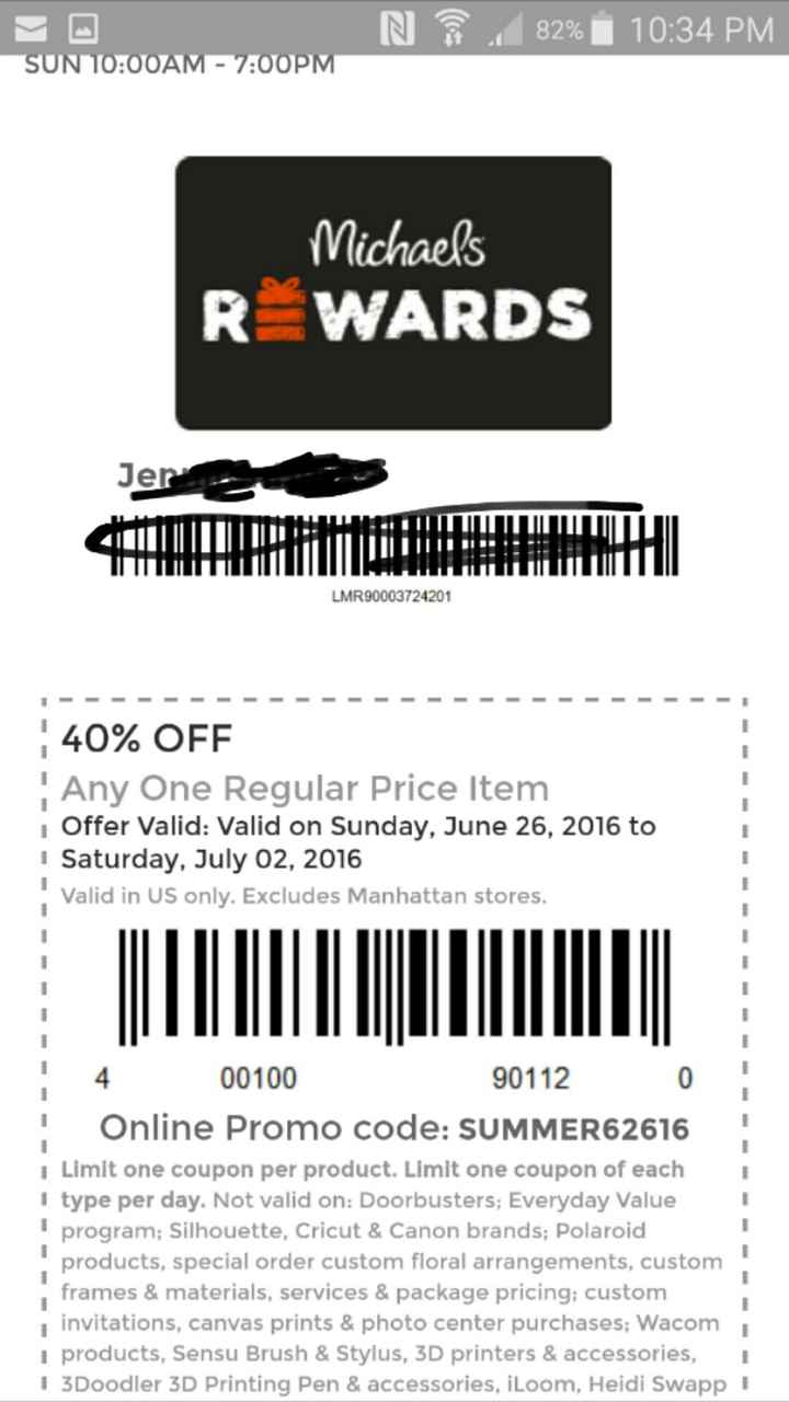 PSA Michaels!