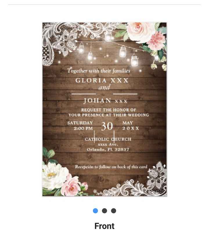 Wedding invitation/ details / suggestions - 1