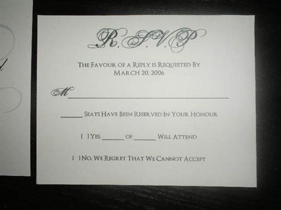 RSVP help...