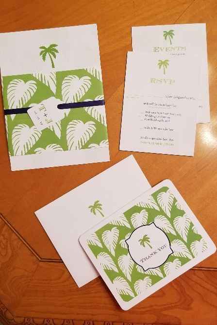 Invite suite and "thank you" cards