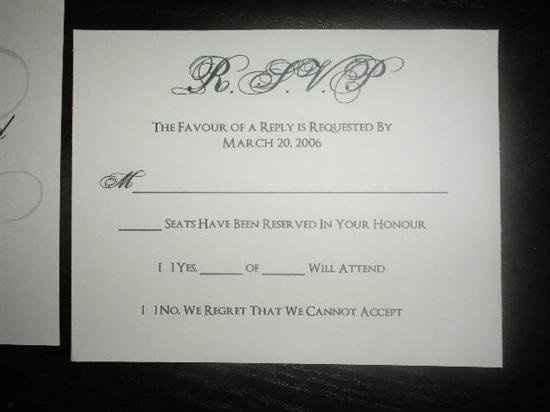 RSVP help...