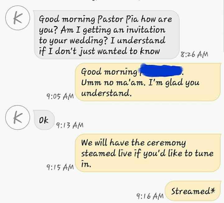 Why do people "Invite" themselves to Weddings???????