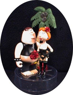 Strange cake toppers...bacon heart