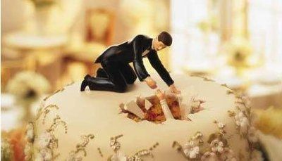Strange cake toppers...bacon heart
