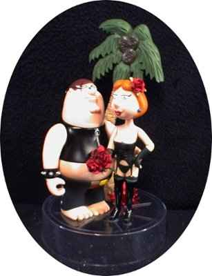 Strange cake toppers...bacon heart