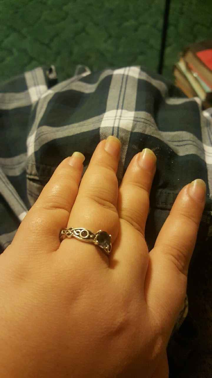 Engagement rings,  on the cheap side
