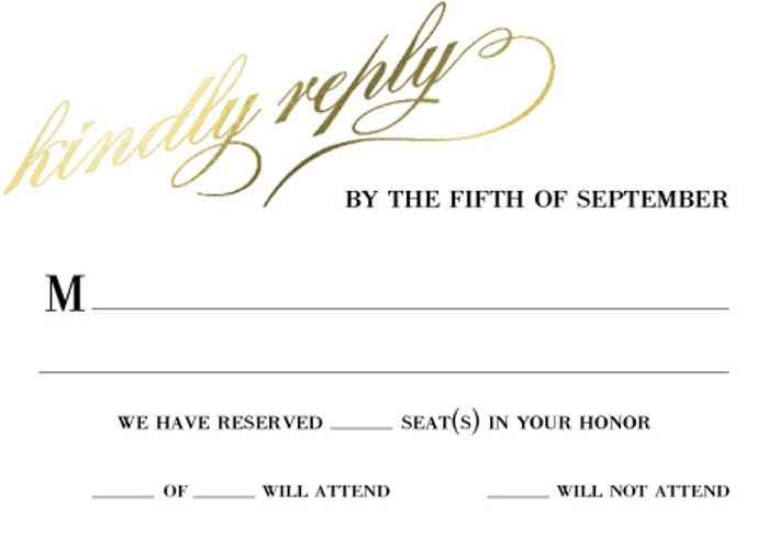Is it rude to put this on your RSVP cards?