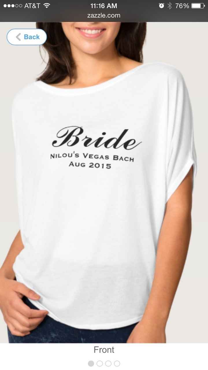 Just for fun, what are you wearing to your bachelorette?