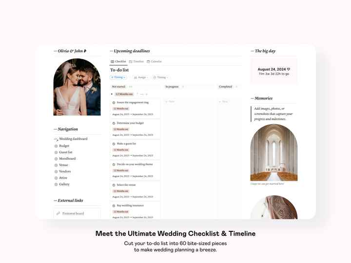 2024 Wedding Planning Checklist + Printable Timeline & To-Do List