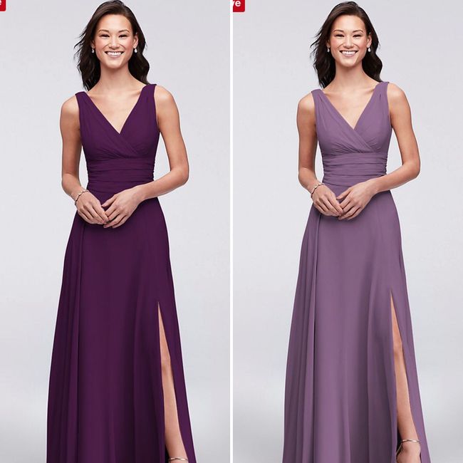 Are you matching all of your bridesmaids dresses or will they all be different styles? - 1