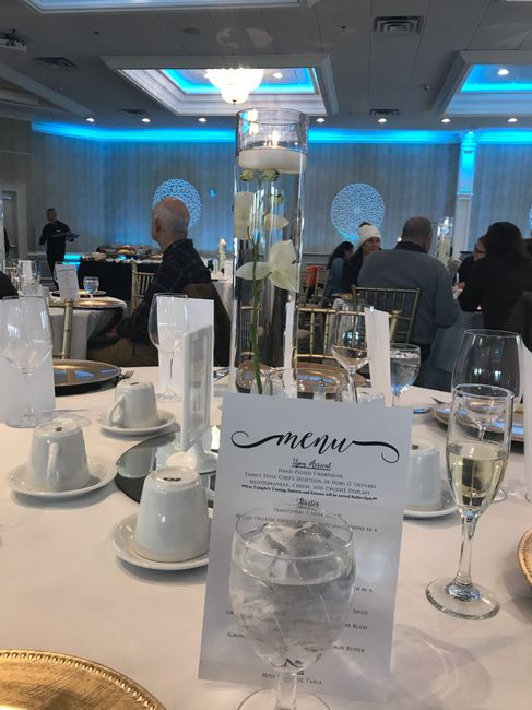 How did you set up your centerpieces? - 2