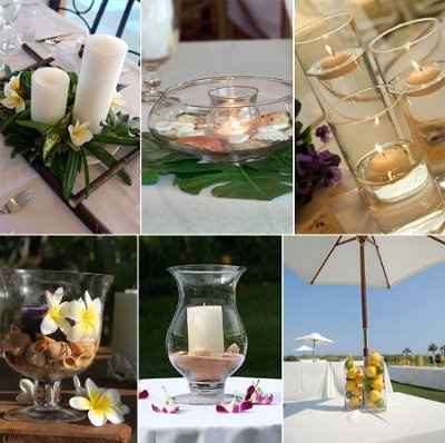 Reception Centerpieces...Ocean Themed