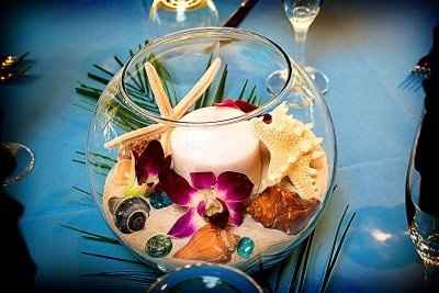 Reception Centerpieces...Ocean Themed