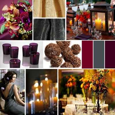 What color goes with burgundy?