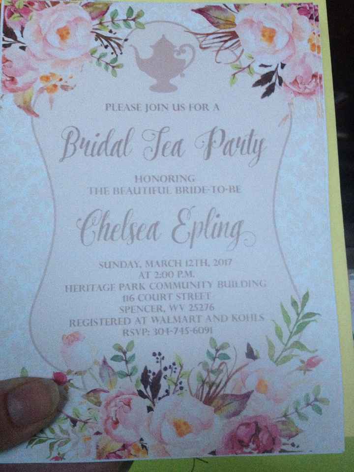 I just found out about my bridal shower!!!!