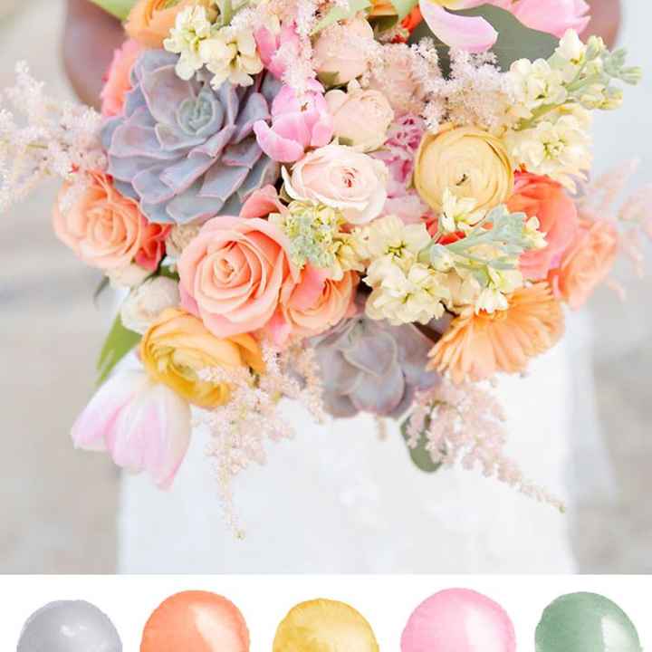 Pastel Palettes - show off your springtime wedding colors - 1