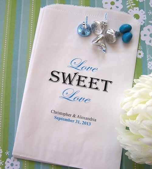 What size favor bags for Candy Buffet?