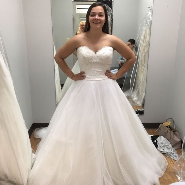 Let's show off our dresses.