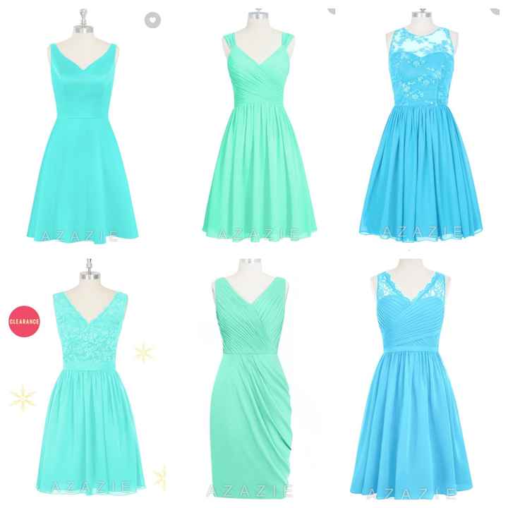 Dresses that my Bridesmaids picked!