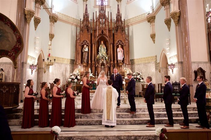 Entire wedding party