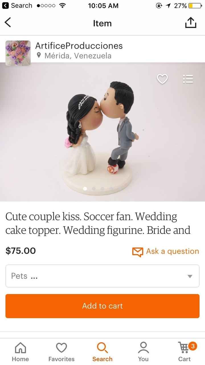 Cake topper