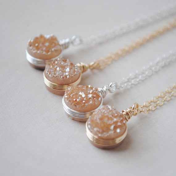 Bridesmaids jewelry gift - silver or gold?