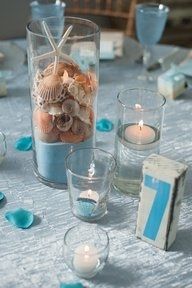 Beach theme weddings.