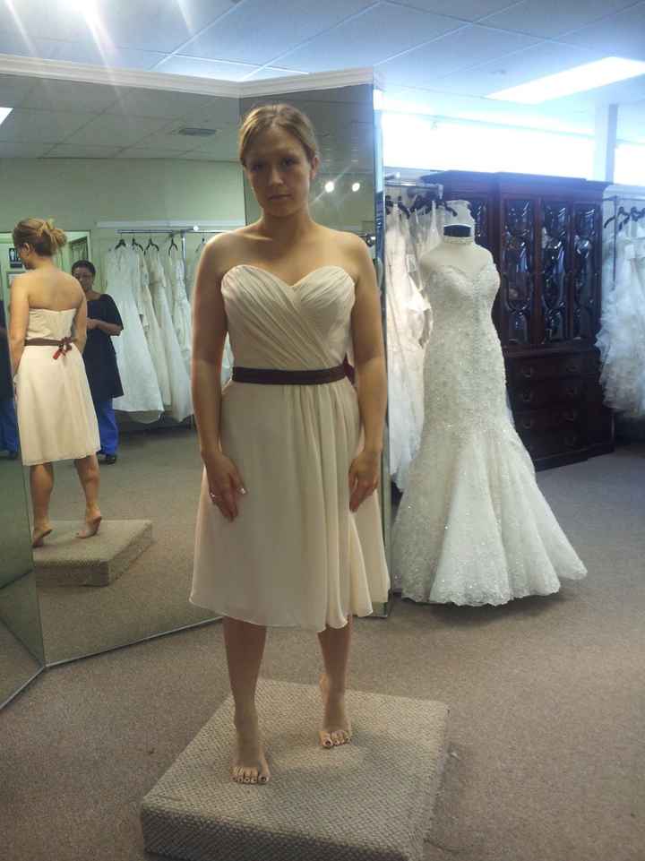 BM's vs MOH dress drama- HELP!!!