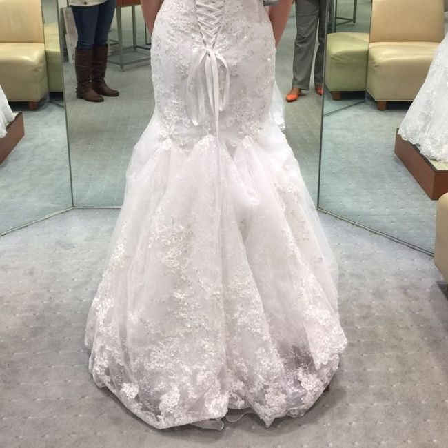 Side Bustle for a Mermaid Style Dress