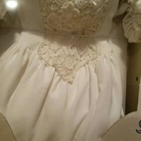 Queen Anne neckline and sleeves