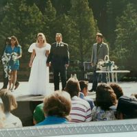 Queen Anne neckline and sleeves